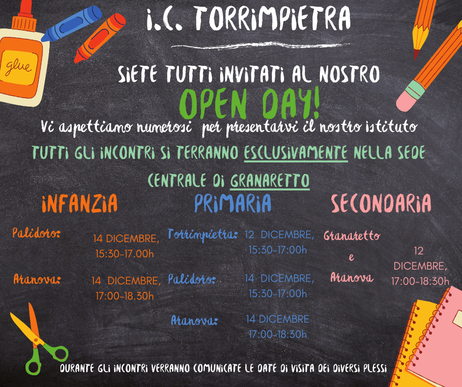 OPEN DAYS A.S.2024-2025